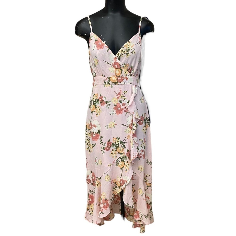 Inspired Hearts Pink Floral Maxi Dress